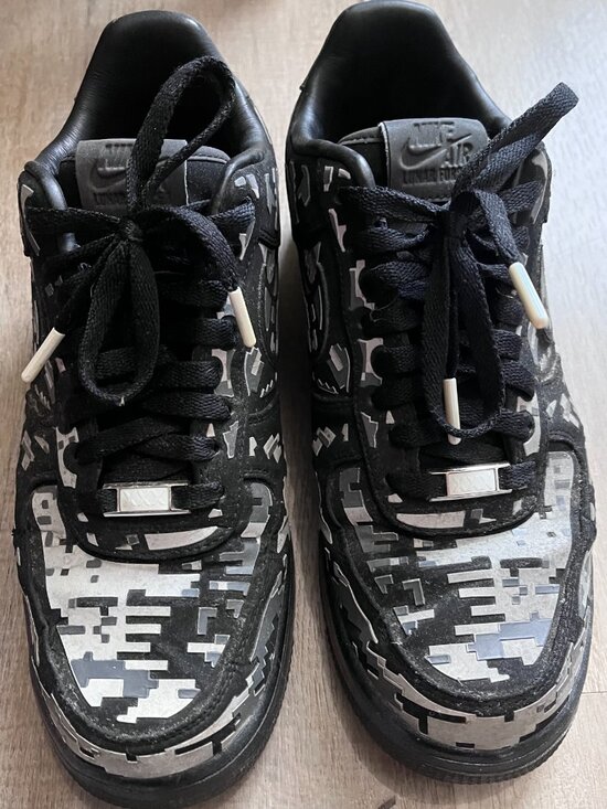 Nike Lunar Force 1 Low Digi NRG Camo Black Size 9 Rare 2012 577659-001 main image 4